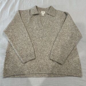 H&M V-Neck Collared Sweater